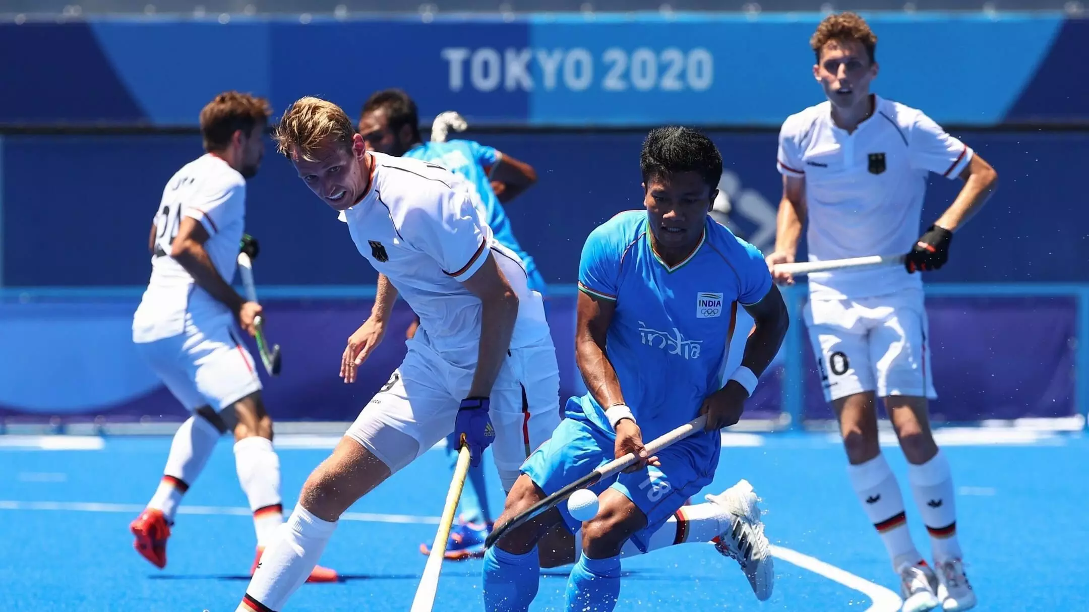Powerful play from the Indian hockey team (Source: Getty Images)