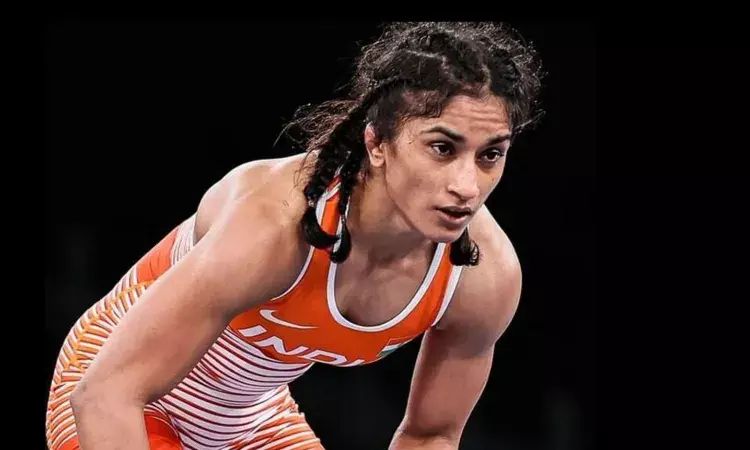 Wrestler Vinesh Phogat at Tokyo Olympics Wrestler Vinesh Phogat at Tokyo Olympics