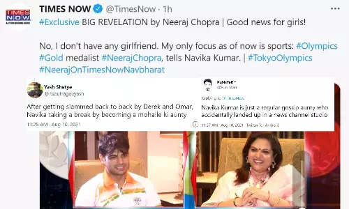 Navika Kumar trolled on twitter. Navika Kumar trolled on twitter.