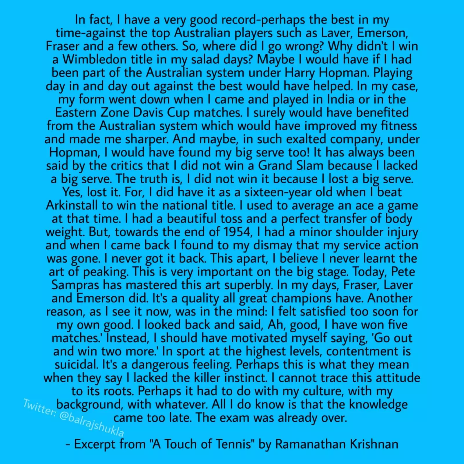 Excerpt from A Touch of Tennis