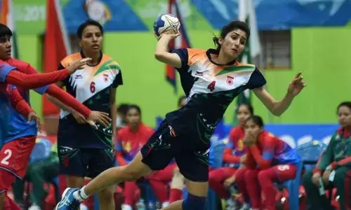 Indian womens handball team (Source: The Hindu) Indian womens handball team (Source: The Hindu)