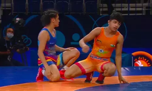 Wrestler Simran (Source: wrestling TV)