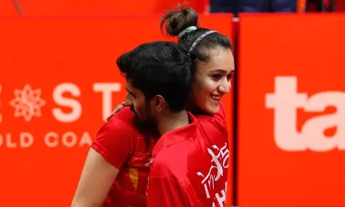 Manika Batra and Sathiyan Gnanasekaran (The New Indian Express)