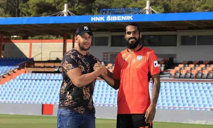 Sandesh Jhingan welcomed by HNK Sibenik owner Mr. Eduardo Zapata