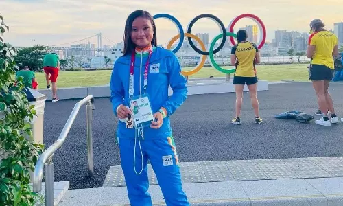 Indian womens hockey team striker Lalremsiami