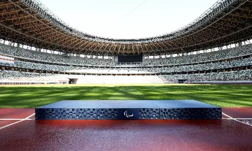 Tokyo Paralympics podium