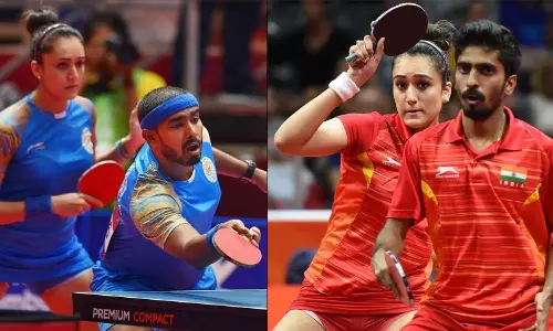 Indian table tennis stars Manika Batra Sathiyan Gnanasekaran Sharath Kamal