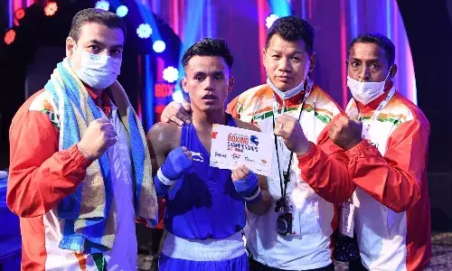 Bishwamitra Chongtham boxing