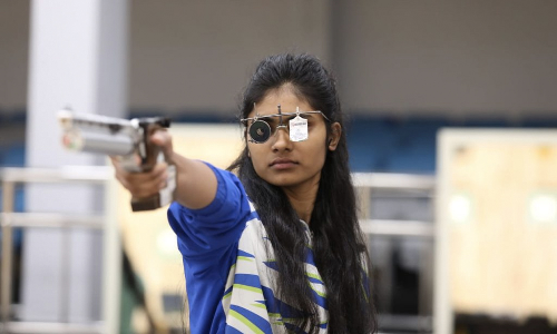Indian para shooter Rubina Francis (Source- Twitter)