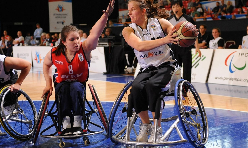 Paralympians competing in wheelchair basketball (Source: NBC News)