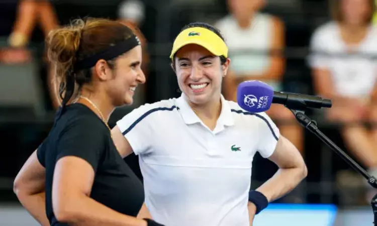 Christina McHale and Sania Mirza Christina McHale and Sania Mirza