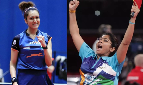 Manika Batra and Bhavina Patel