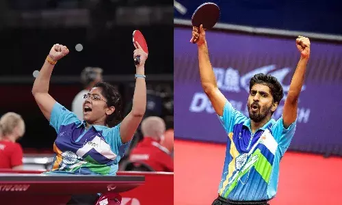 Bhavina Patel and Sathiyan Gnanasekaran