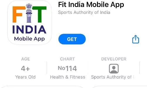 Anurag Thakur lauches Fit India Mobile App (Source: Anurag Thakur/Twitter)
