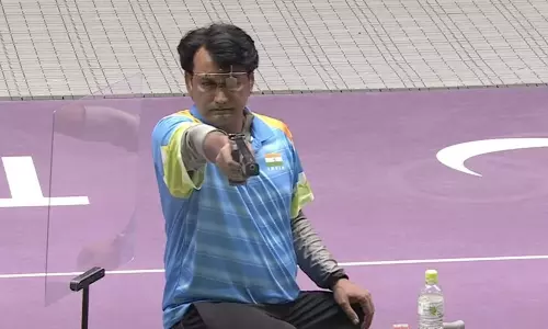 Shooter Rahul Jakhar at Tokyo Paralympics (Source:TOI)