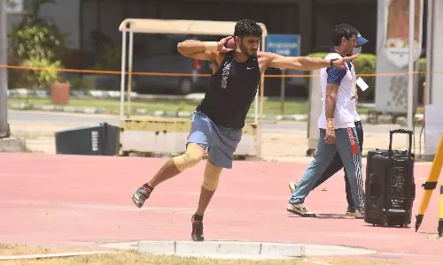 Indian Paralympian shot putter Arvind (Source: SAI/Twitter)
