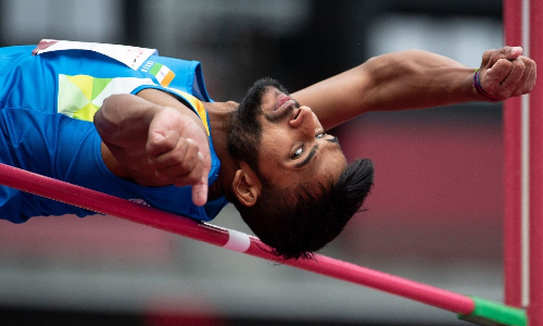 Long jumper Praveen Kumar at Tokyo Paralympics (Source: Getty Images) Long jumper Praveen Kumar at Tokyo Paralympics (Source: Getty Images)