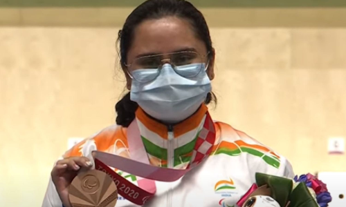 Avani Lekhara (Source: Screengrab/ Paralympics Youtube) Avani Lekhara (Source: Screengrab/ Paralympics Youtube)