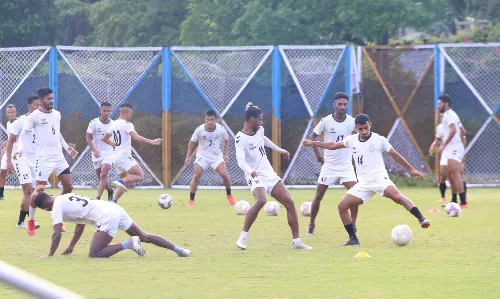 Mohammedan SC players training
