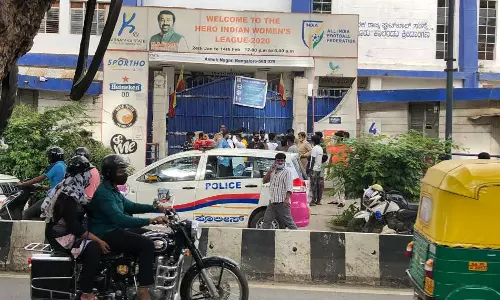 Security Concerns looms large as a man is hacked to death at the Bangalore Football Stadium just before a Karnataka Womens A Division match