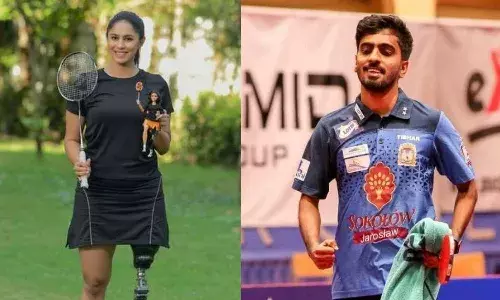 Manasi Joshi and Sathiyan Gnanasekaran