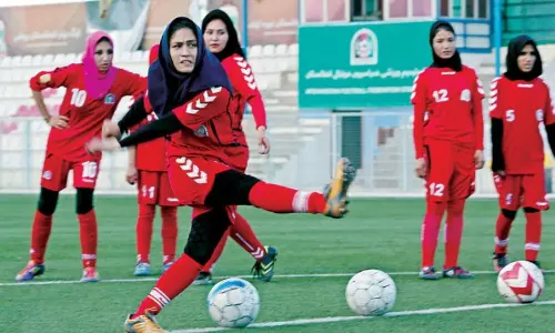 Afghanistan women football (Source Kalinga tv)