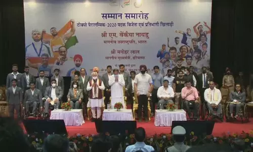 Tokyo Paralympians felicitated