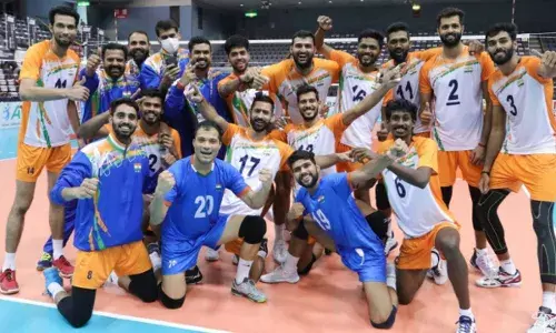 India finishes in 9th position at the Asian Volleyball Championship