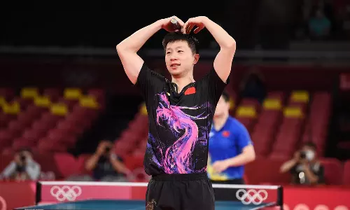 Ma Long at the Tokyo Olympics