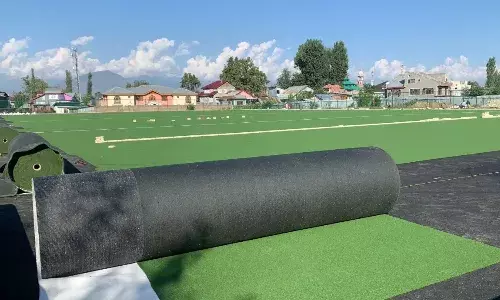 Pulwama Hockey Stadium in south Kashmir