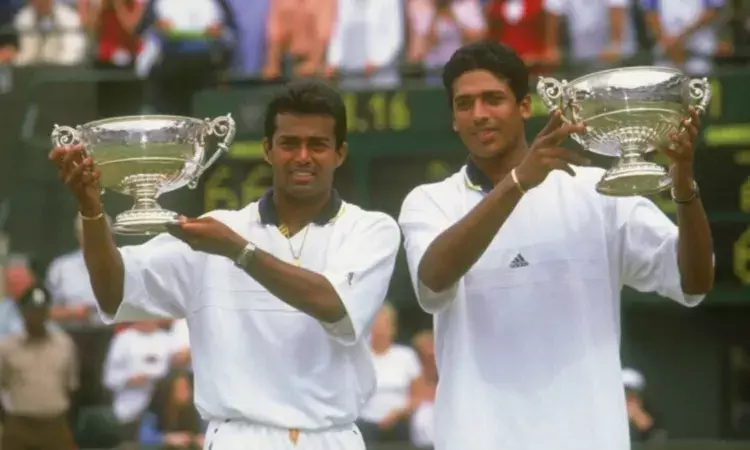 Leander Paes and Mahesh Bhupati at Wimbledon 1999 (Source: HT)