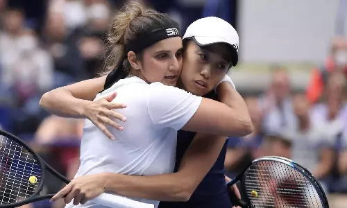 Sania Mirza and Zhang Shuai at the Ostrava Open (Source: Screengrab)