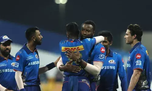 Kieron Pollard was awarded the Player of the Match in MIs win over PBKS [Source: IPL]