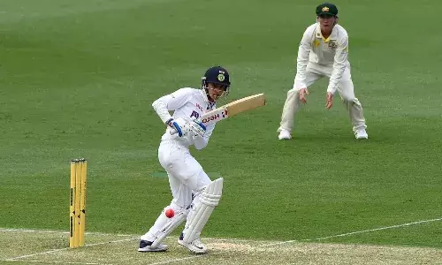 Smriti Mandhana in action against Australia on Day 1 of the Test match (Source: Getty Images)