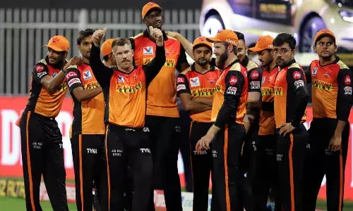 Sunrisers Hyderabad became the first team to be knockout out of IPL 2021 [Source: IPL/BCCI]