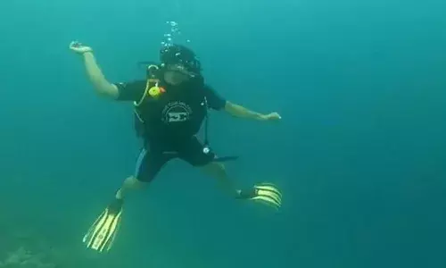 Neeraj Chopra takes his javelin throw to another level while scuba diving in the Maldives