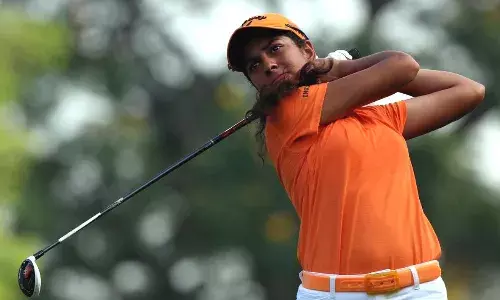 Indian golfer Gaurika Bishnoi (Source: India West)