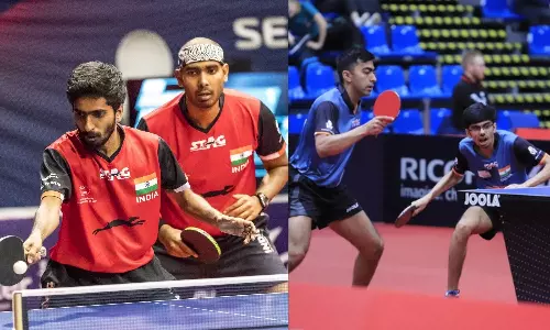 G.Sathiyan/Sharath Kamal and Harmeet Desai/Manav Thakkar