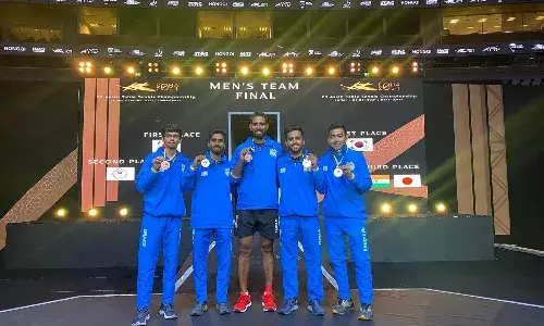 India wins bronze medals in mens doubles at Asian Championships