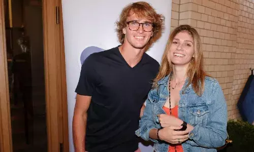 Alexander Zverev and Olga Sharypova tennis