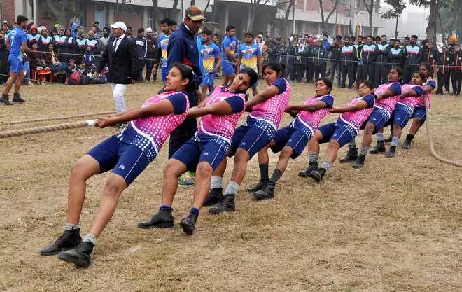 Tug of war being played in Haryana (Source: The Tribune)