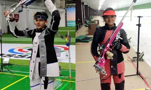 Indias Ayushi, Aishwary win silver in 50m rifle 3 positions mixed event