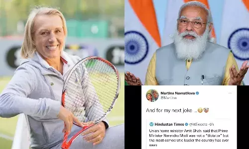 Martina Navratilova takes a jibe at Prime Minister Modi