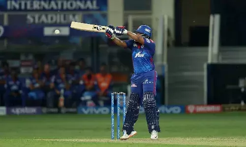 Prithvi Shaw brought up his half-century in just 27 deliveries last night [Source: IPL]