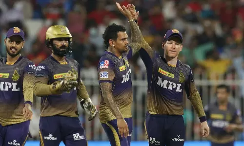 Sunil Narine ran the show for KKR against RCB in the Eliminator of IPL 2021 [Source: IPL]