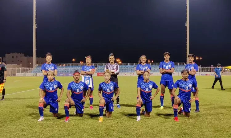 Indian Football: Indian Womens team thumps Bahrain by five goals to nil in an international friendly Indian Football: Indian Womens team thumps Bahrain by five goals to nil in an international friendly