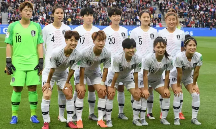 Korea Republic womens football team (Source: CBS Sports)