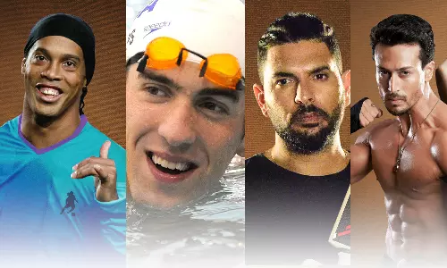Ronaldinho, Phelps, Tiger and Yuvraj joins Merlin Sports Township in Kolkata