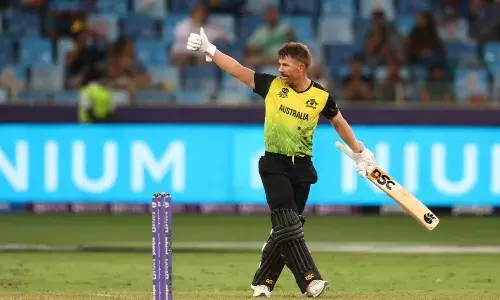 David Warner led the run-chase for Australia against Sri Lanka [Source: ICC]
