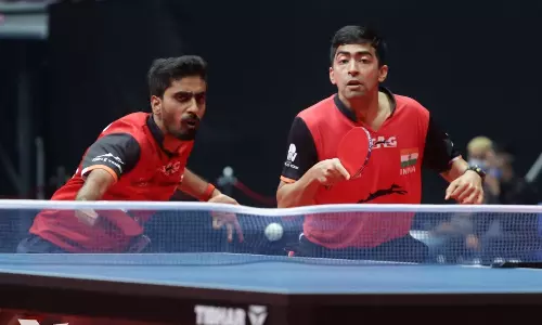 G Sathiyan and Harmeet Desai (Source: ITTF World)